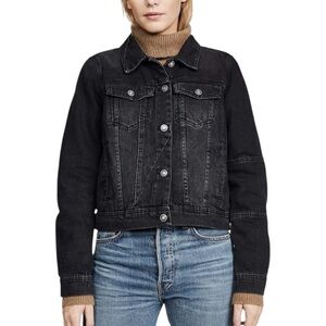 Free People Denim Jacket black size medium